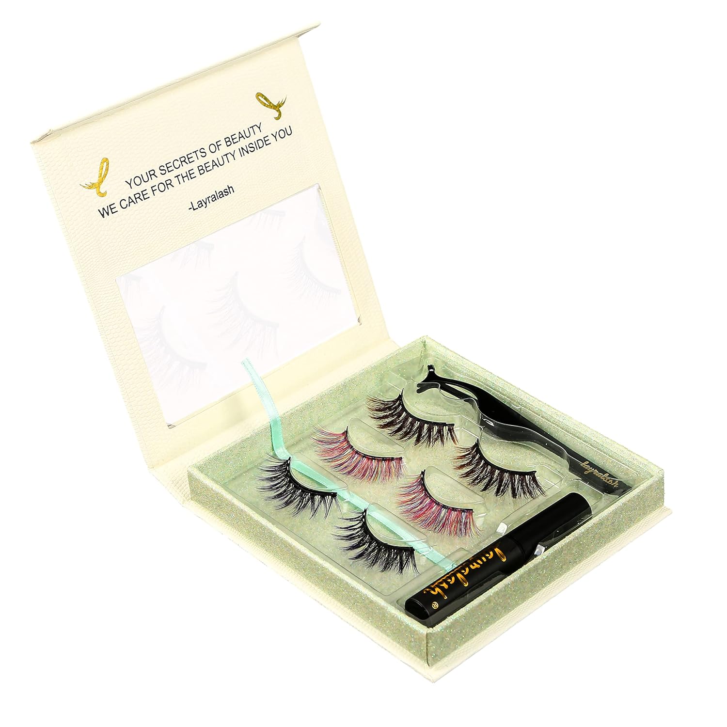 Layralash Magnetic Eyelashes- Colored  Lash Kit