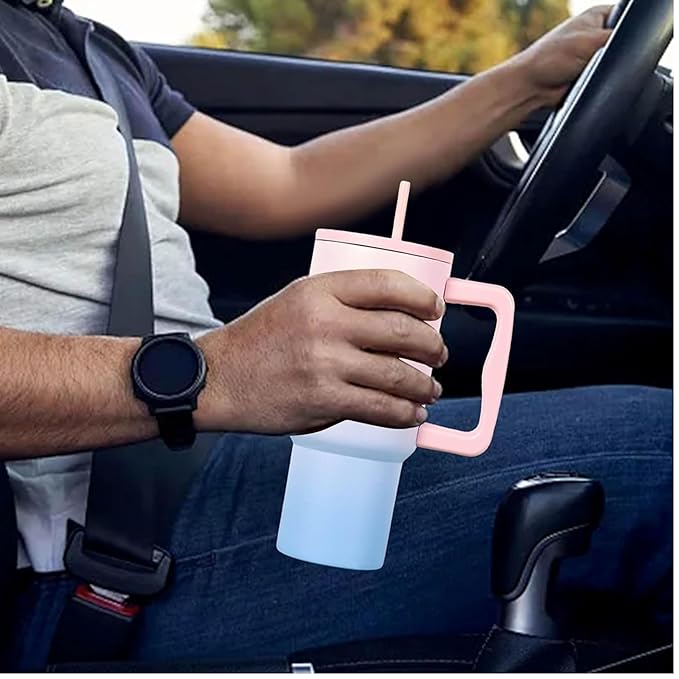 CRAFTARENA 1200ML/40oz Stainless Steel Tumbler with Lid & Straw