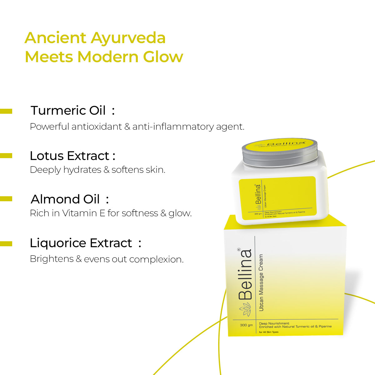 Bellina Ubtan Massage Cream