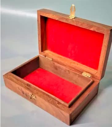 CRAFTARENA Multipurpose Handcrafted Sheesham Wooden Jewellery/Vanity Box