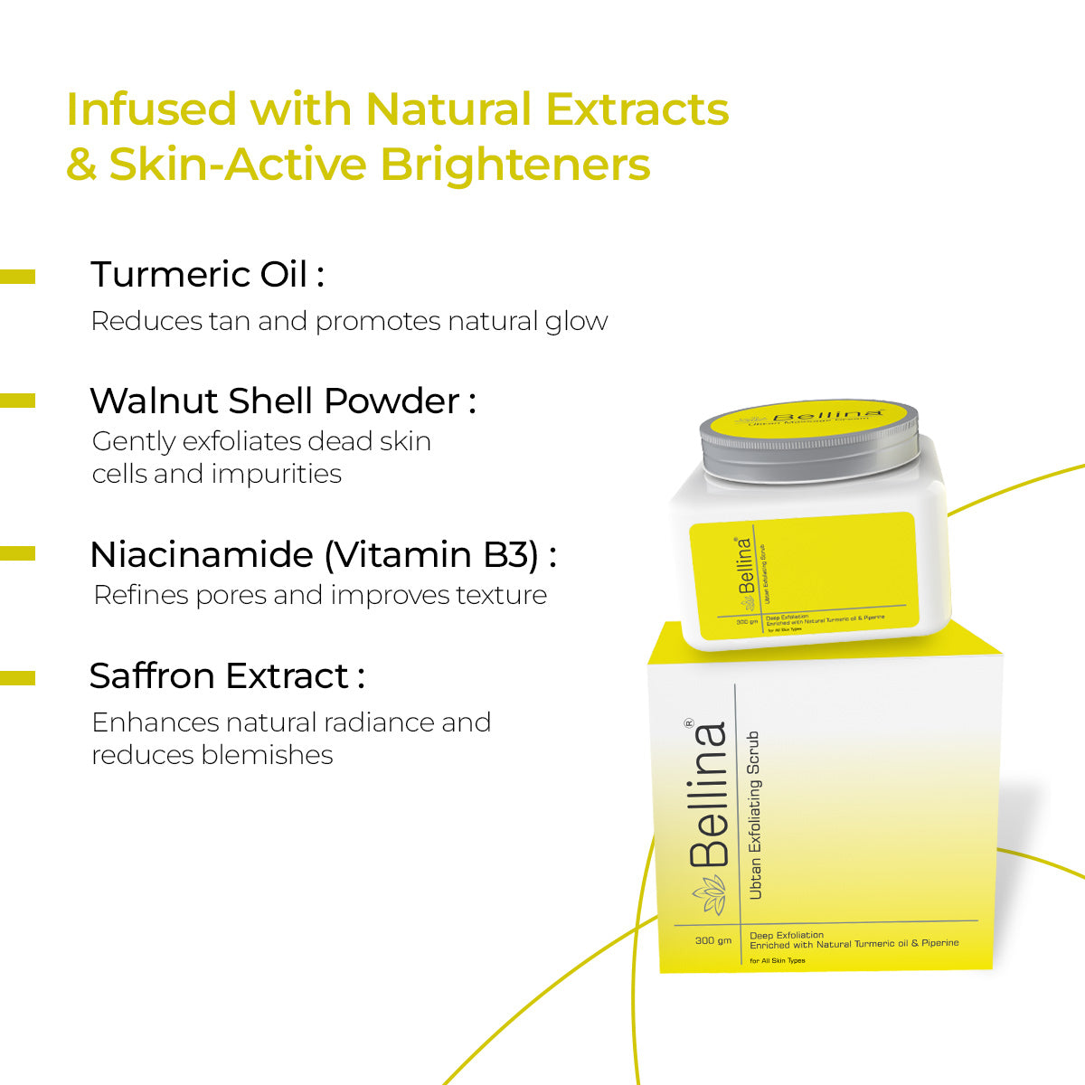 Bellina Ubtan Detan Scrub with Natural Extracts