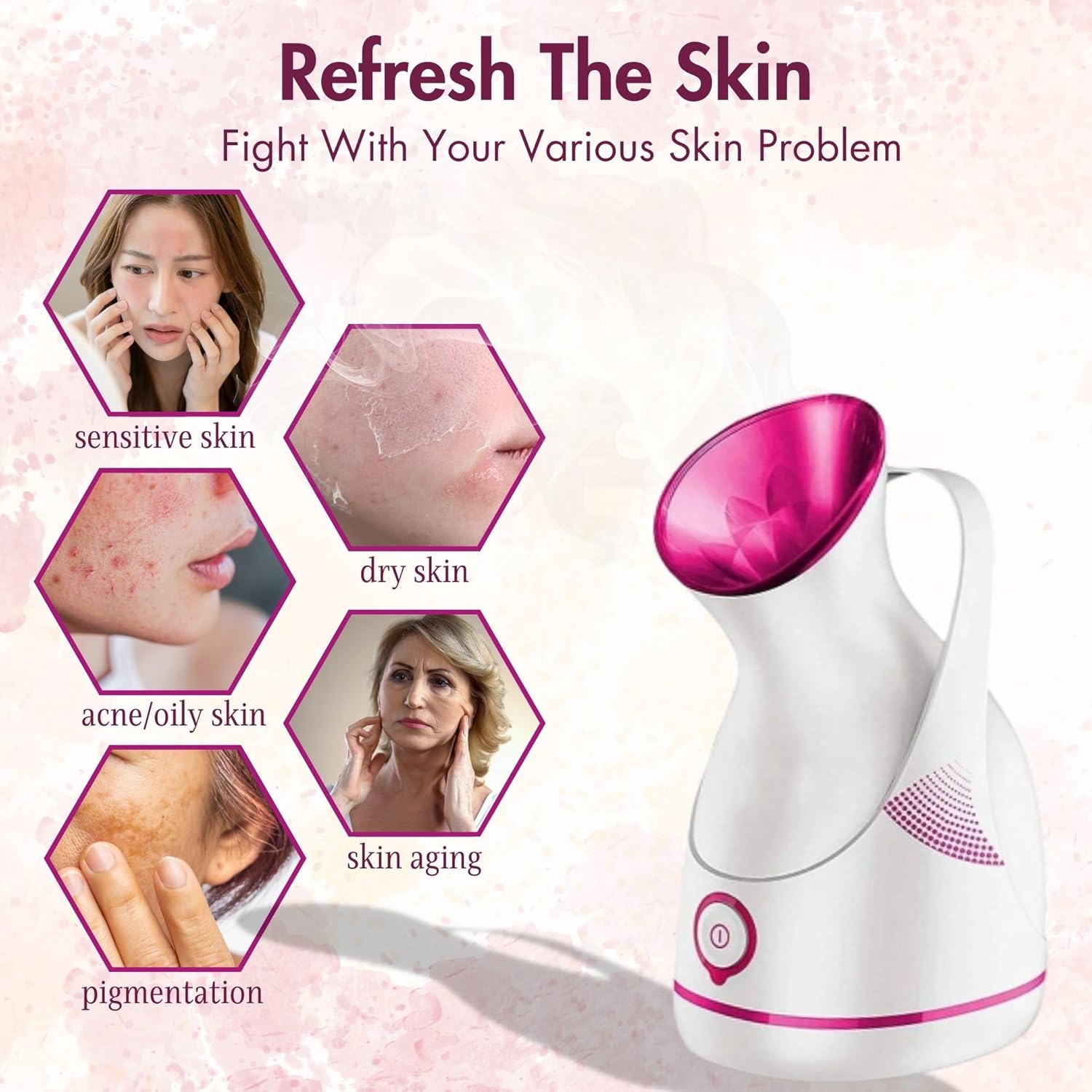 CRAFTARENA 2-in-1 Nano-Ionic Facial Steamer + Cold & Cough Relief