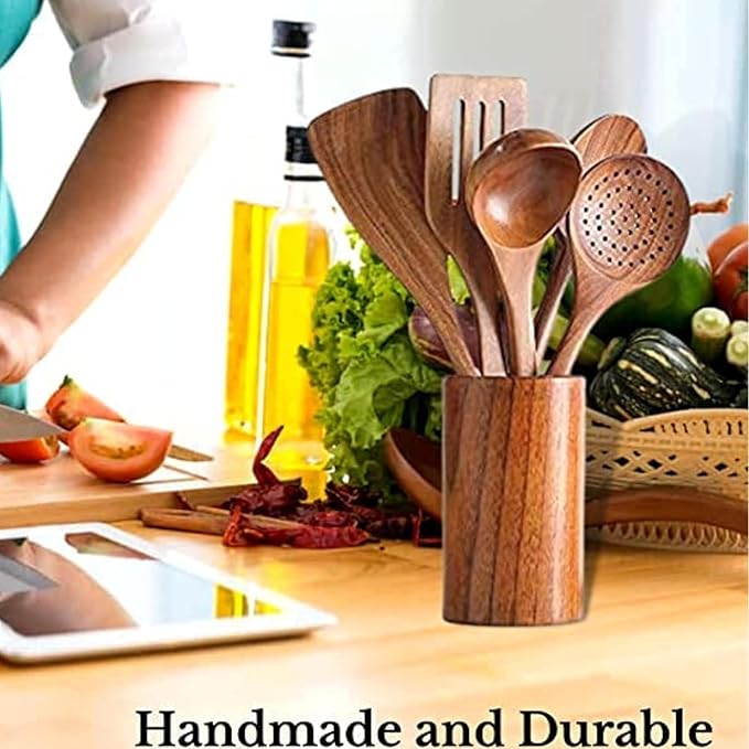 CRAFTARENA Wooden Spoon Set of 5