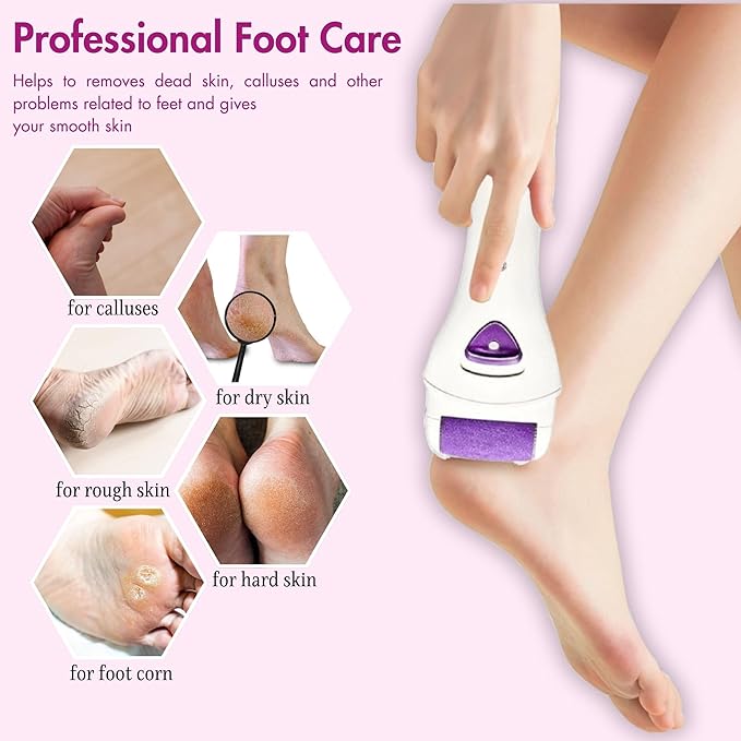 CRAFTARENA Rechargeable Electric Callus Remover for Feet
