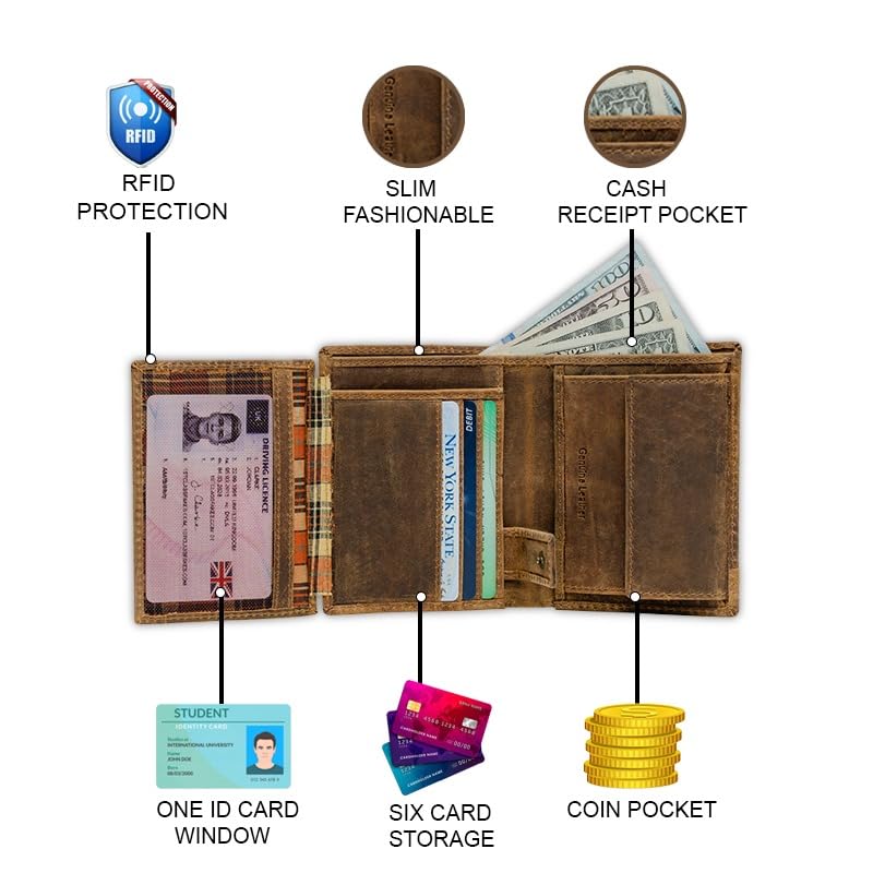 Wild Hook Luxury Handcrafted Premium Leather Wallet