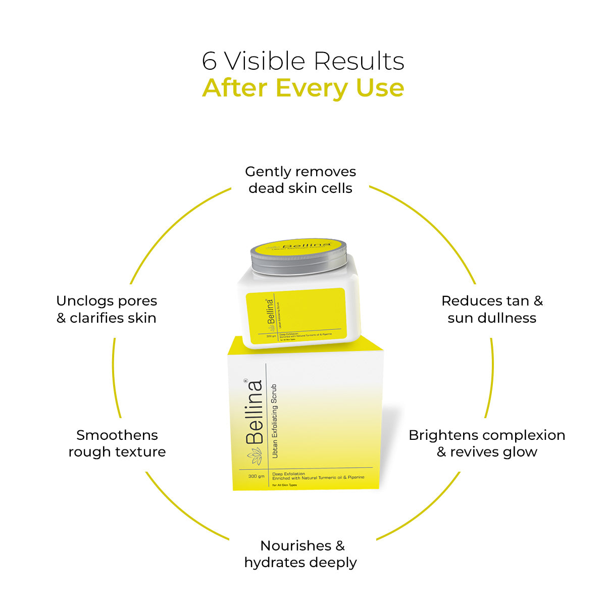 Bellina Ubtan Detan Scrub with Natural Extracts