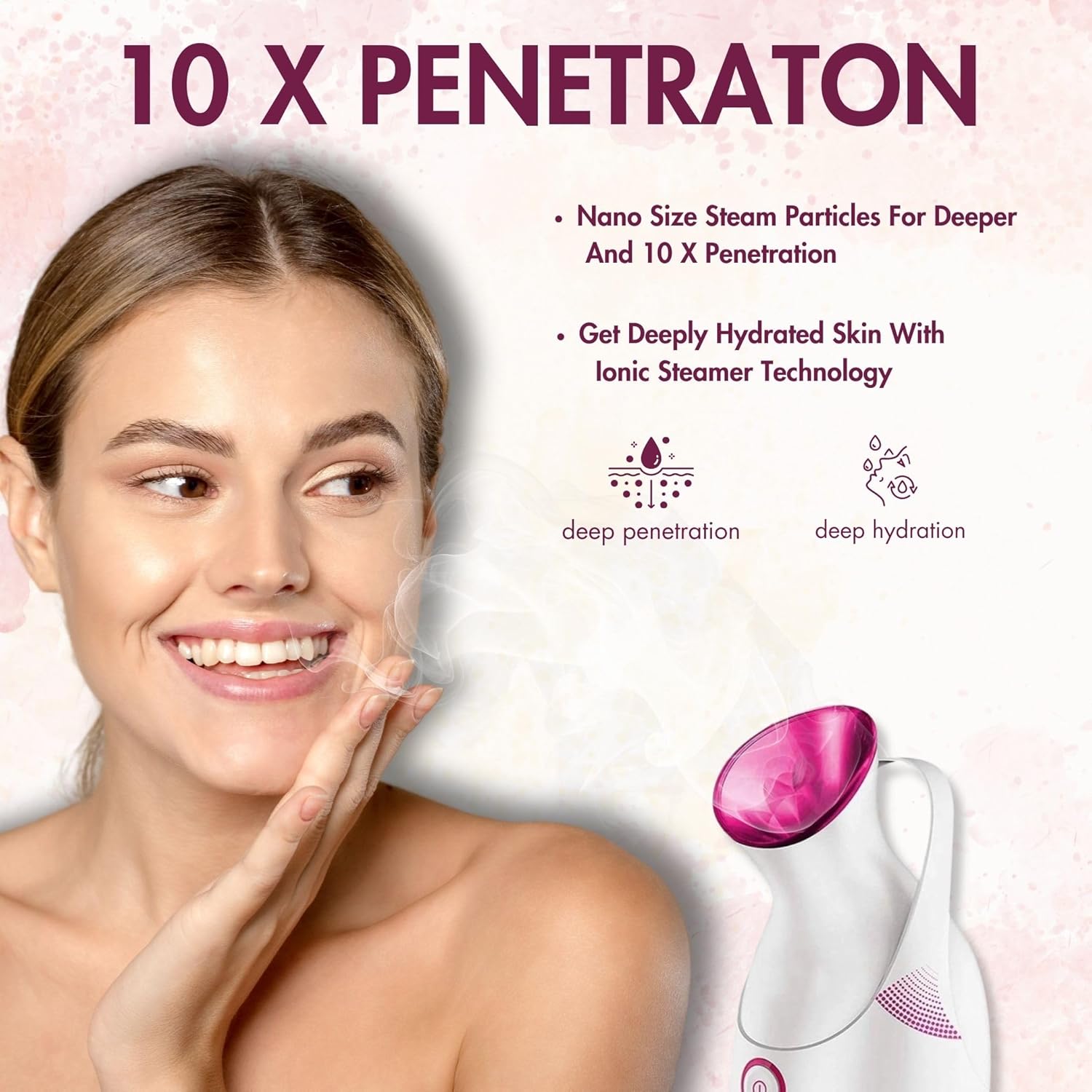 CRAFTARENA 2-in-1 Nano-Ionic Facial Steamer + Cold & Cough Relief