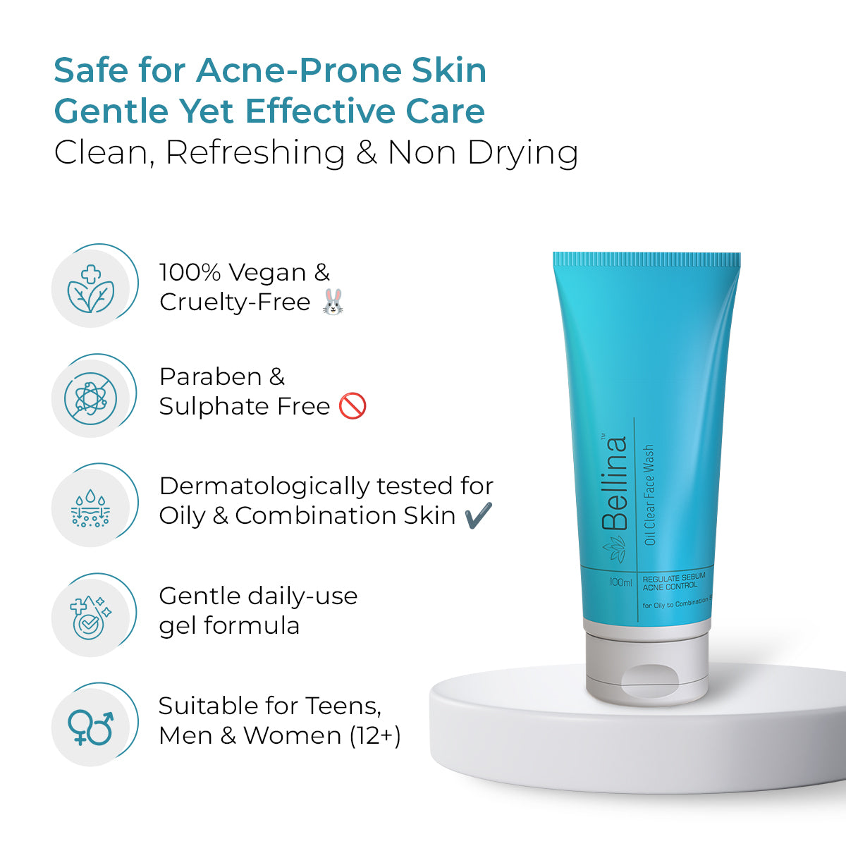 Bellina Oil Clear Face Wash