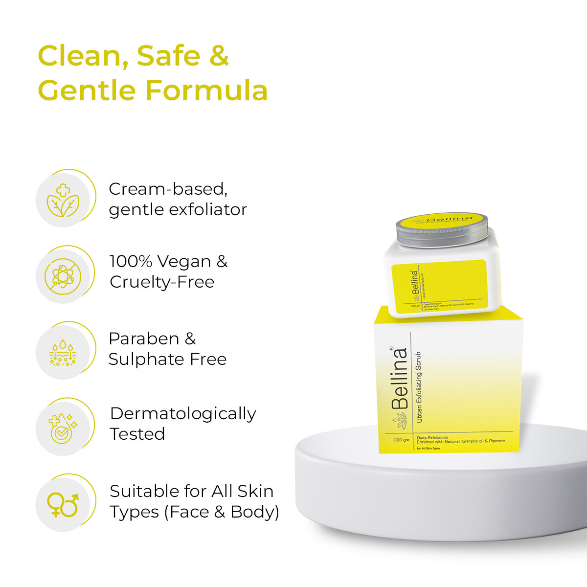 Bellina Ubtan Detan Scrub with Natural Extracts