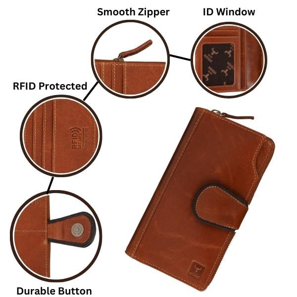Wild Hook Genuine Leather Wallet for Women