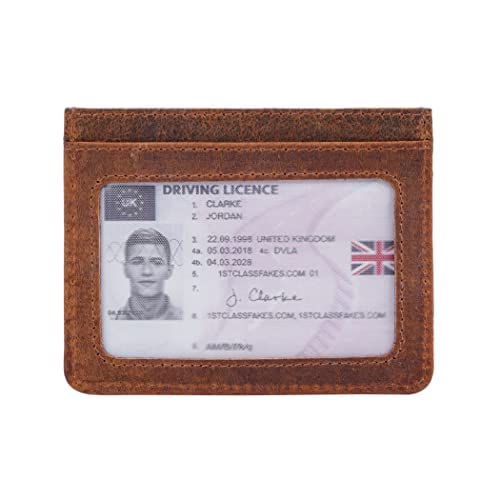 Wild Hook Men & Women Premium Leather Slim Minimalist Wallet