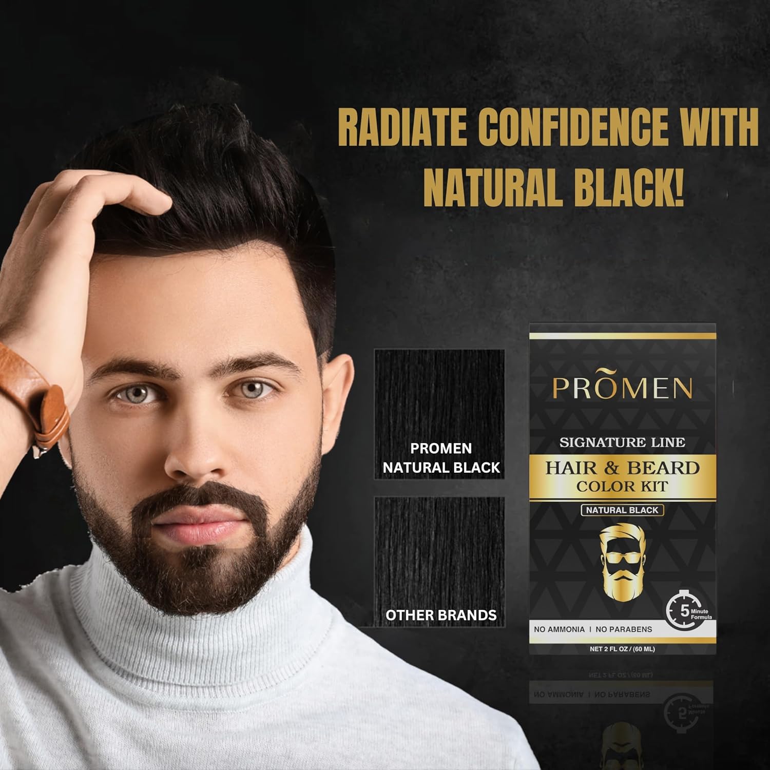 PROMEN Hair & Beard Color Kit