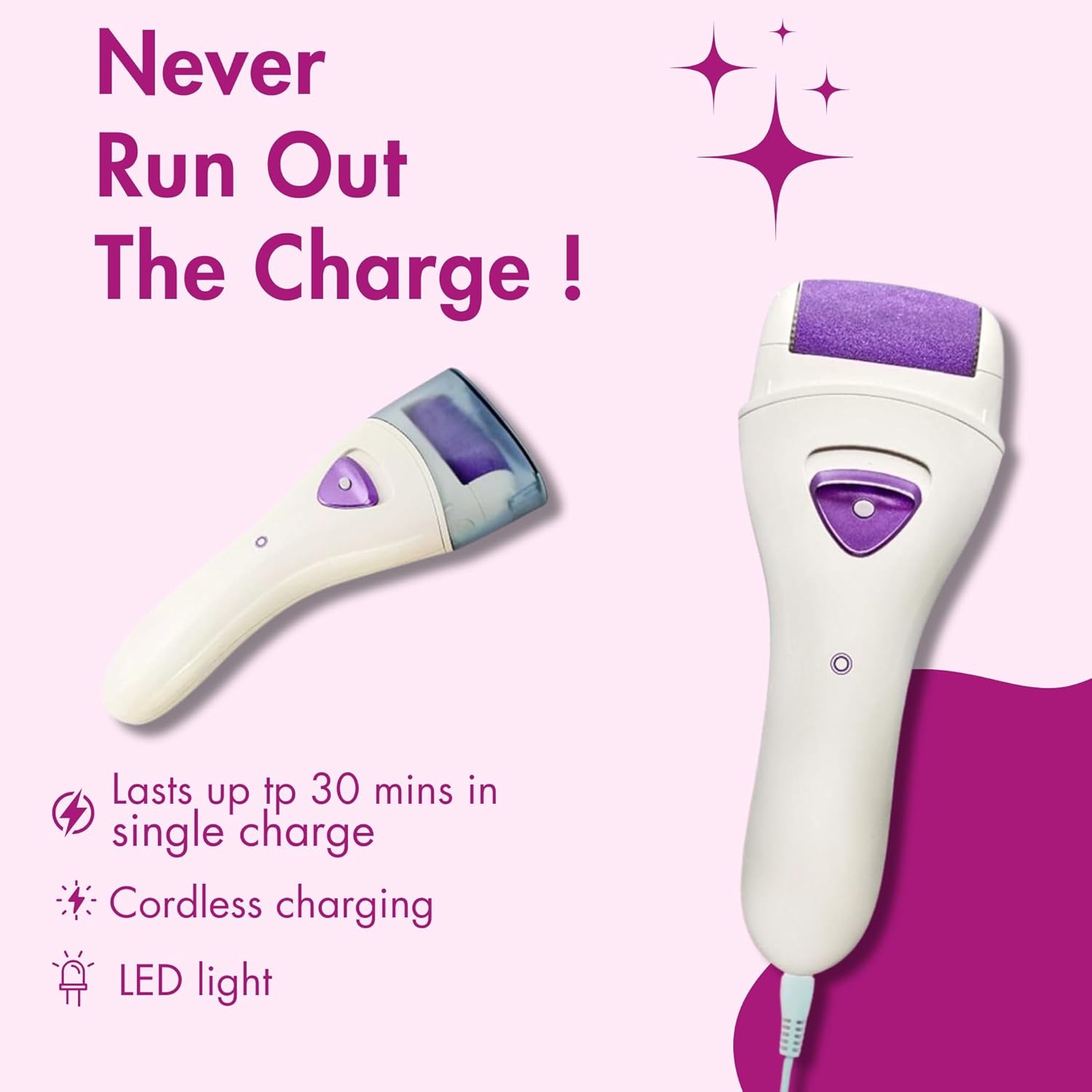 CRAFTARENA Rechargeable Electric Callus Remover for Feet