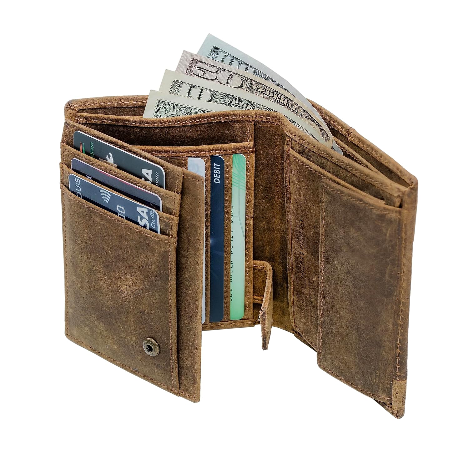 Wild Hook Luxury Handcrafted Premium Leather Wallet