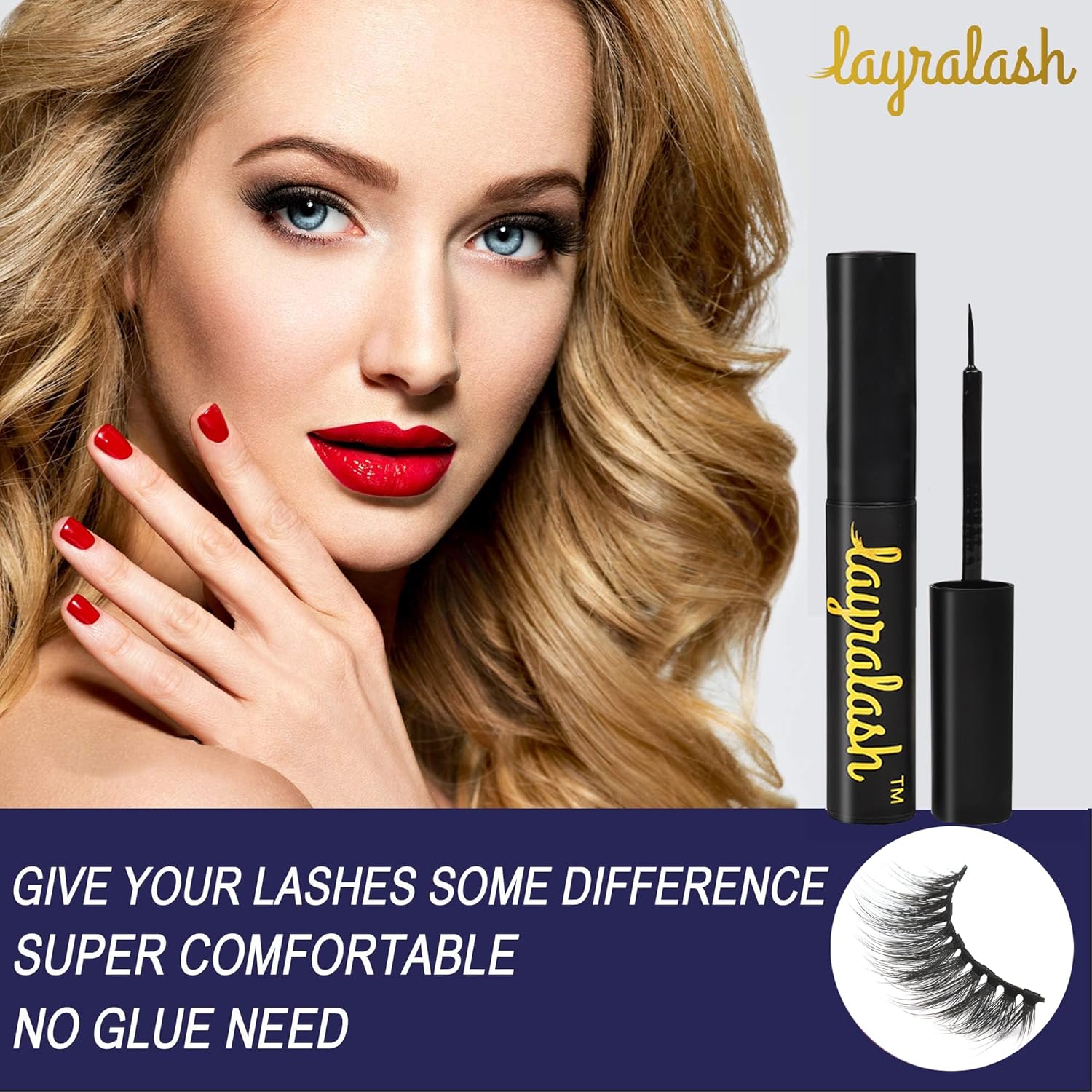 Layralash Magnetic Eyelashes- Pink Kit