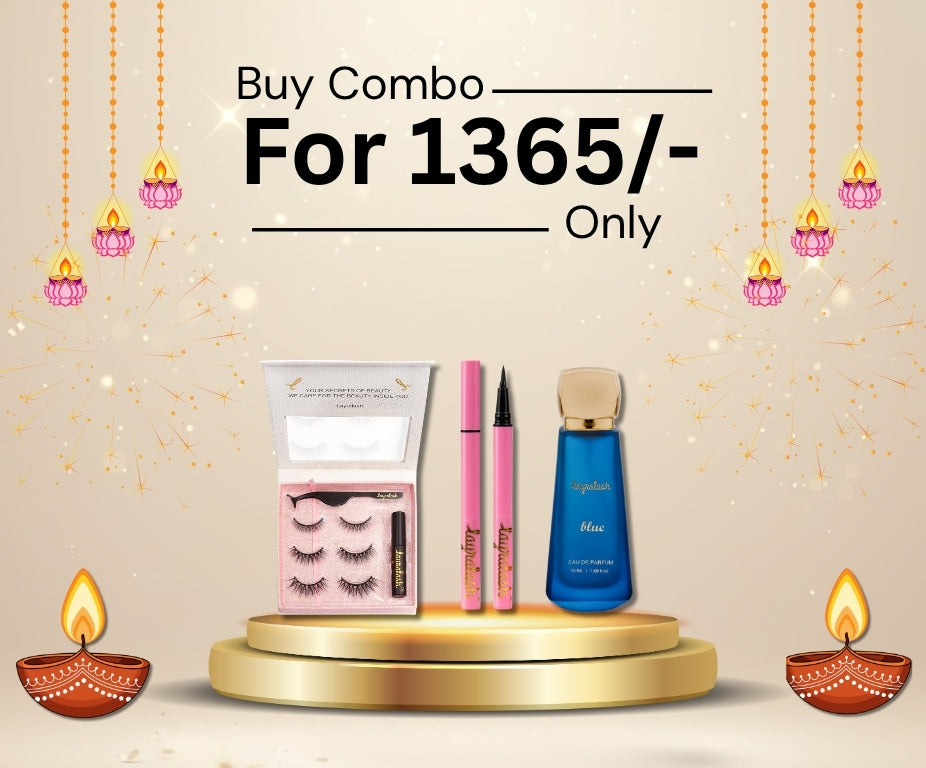 Layralash Doll Kit + Magnetic Eyeliner Pen + Blue Perfume Combo Set