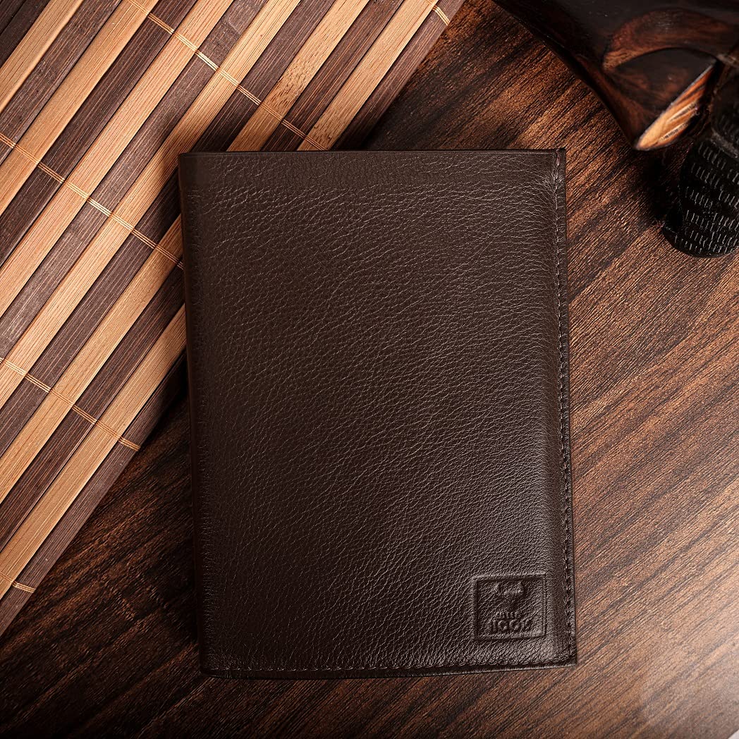 Wild Hook Tri-fold Wallet Black Brown | Slim Leather Wallet