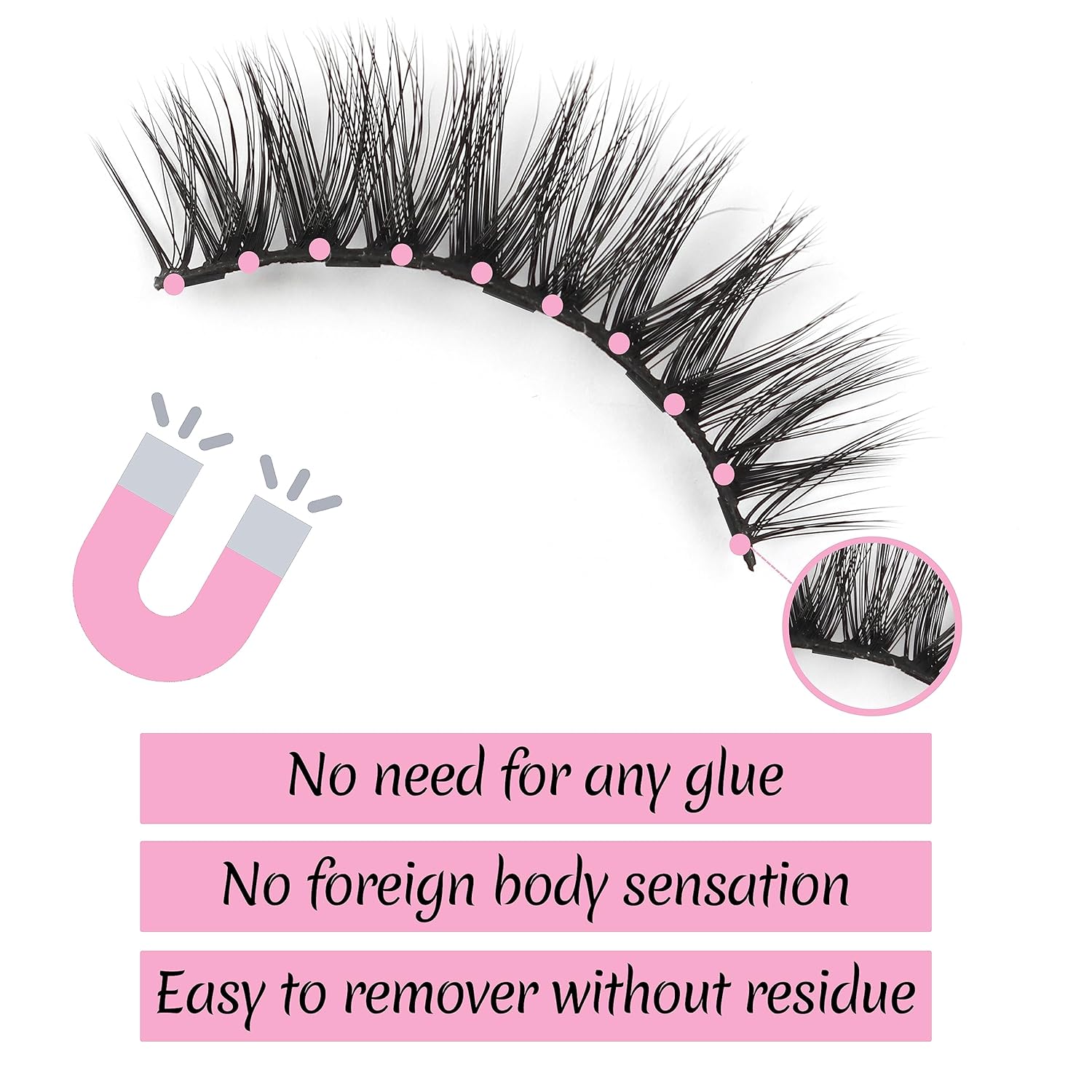 Layralash Magnetic Eyelashes- Pink Kit