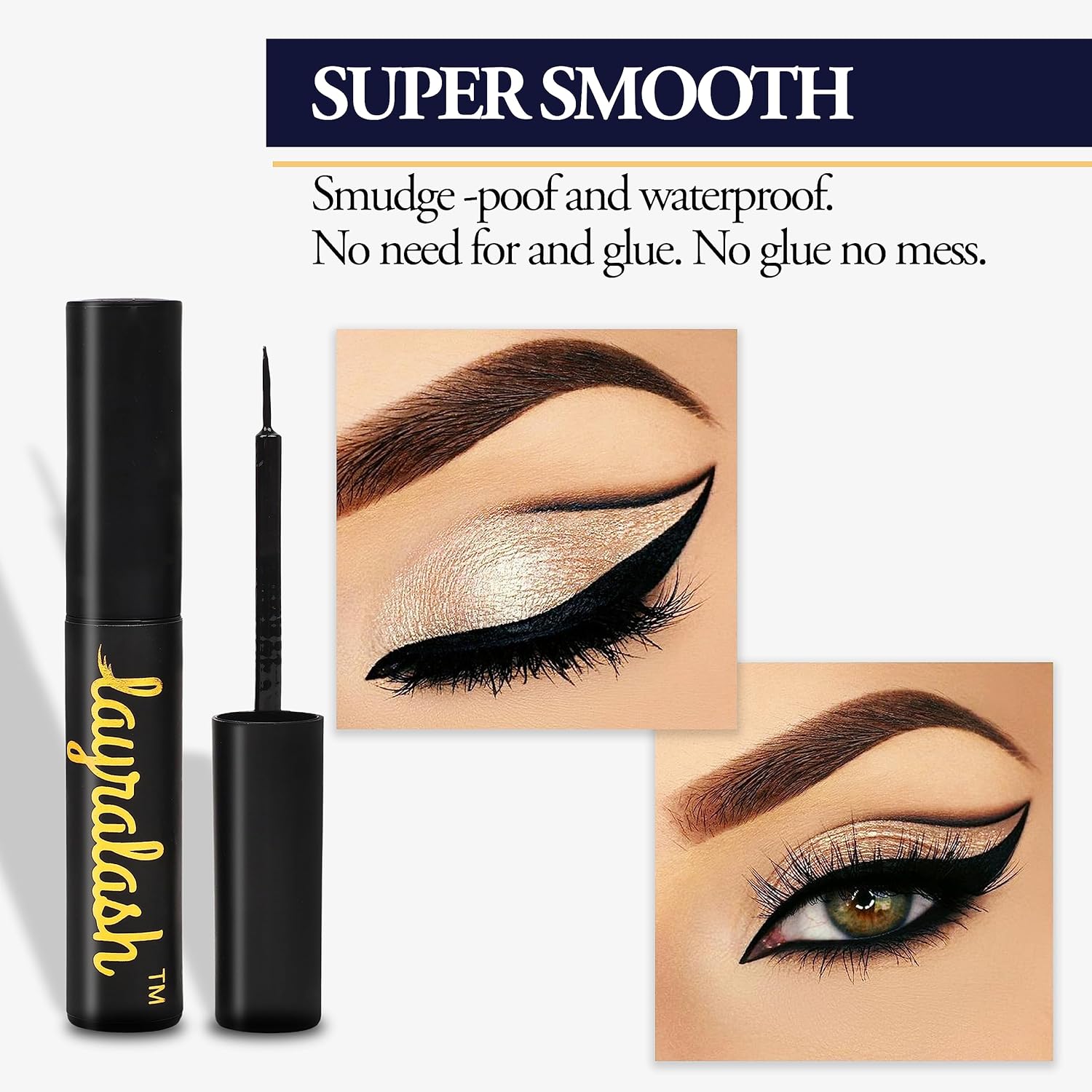 Layralash Magnetic Liquid  Eyeliner - Black